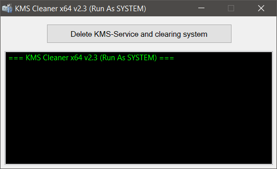 KMSCleaner 2.5 — Deleting the KMSAuto