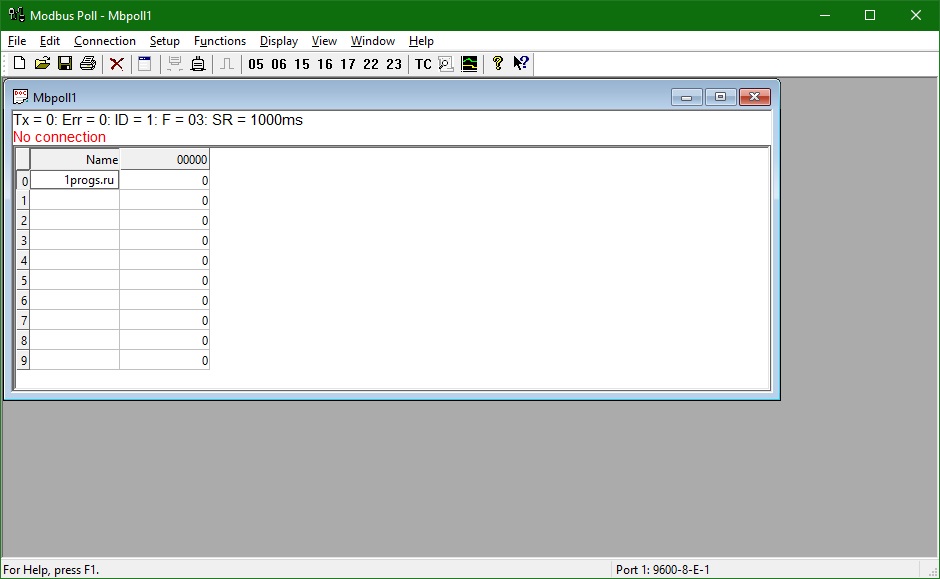 Modbus Poll