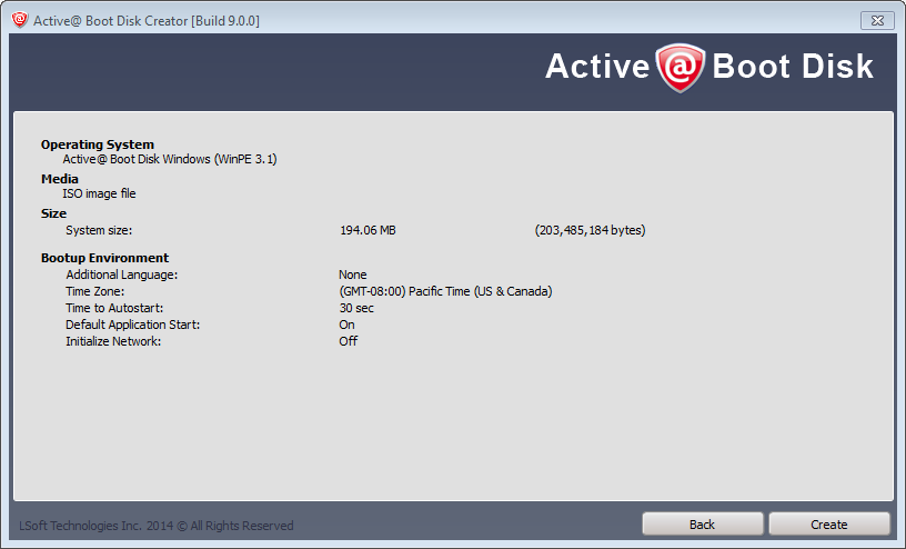 Active Boot Disk